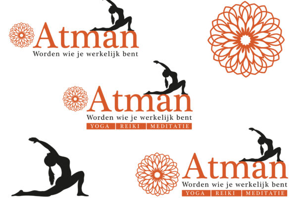 Atman Yoga – Reiki – Meditatie Logo ontwerp